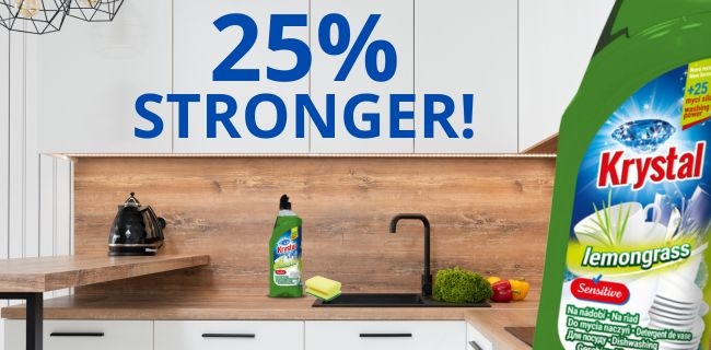 KRYSTAL For dishes lemongrass 25% stronger