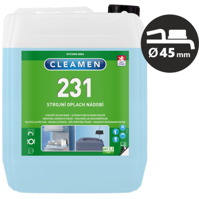 CLEAMEN 231 Solutie profesionala pentru limpezit vase
