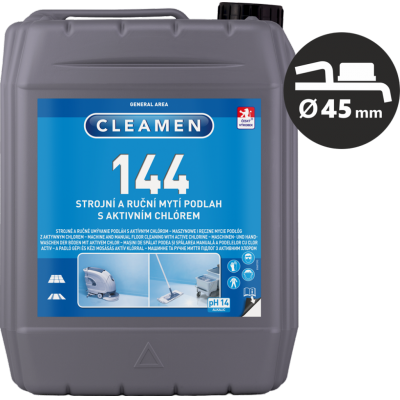 CLEAMEN 144 machine floors with active chlorine