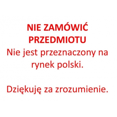 Prosimy nie zamawiać jeszcze tej pozycji na rynek polski.